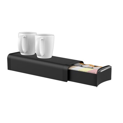 Mind Reader Slim Coffee Pod Storage Drawer For 12 K-Cup, Black (TRY03-BLK)