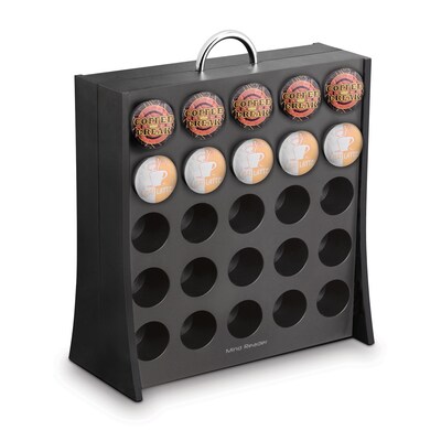 Mind Reader The Wall Coffee Pod Display Rack For 50 K-Cup, Black (RAC3PC-BLK)