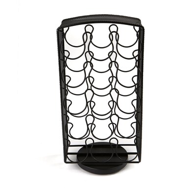 Mind Reader Metal Mesh Coffee Pod Carousel, Holds 30, Black (CRSMESH-BLK)