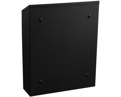 Alpine Industries Steel Indoor/Outdoor Cigarette Receptacle, 1 Gallon, Black (490-01-BLK)