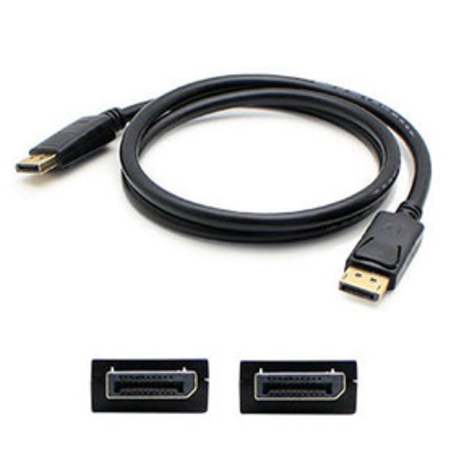 AddOn® DISPLAYPORT6F-5PK 6 DisplayPort 1.2 To DisplayPort 1.2 Male/Male Audio/Video Cable, Black