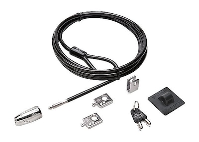 Kensington 8 Desktop/Peripherals Keyed Locking Kit, Black/Silver (K67990US)