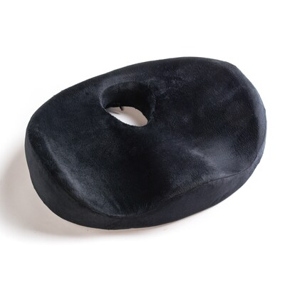 Black Mountain Products Memory Foam Lumbar Seat Cushion, Black