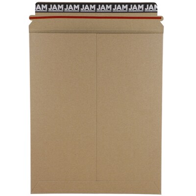 JAM Paper® Photo Mailer Stiff Envelopes, Self Adhesive Closure, 9.75 x 12.25, Brown Kraft Recycled, Sold Individually (8866642)