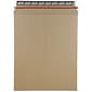 JAM Paper® Stay-Flat Photo Mailer Envelopes, 11 x 13.5, Brown Kraft, Self-Adhesive Closure, 6 Rigid Mailers/Pack (8866644B)