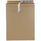 JAM Paper® Stay-Flat Photo Mailer Envelopes, 11 x 13.5, Brown Kraft, Self-Adhesive Closure, 6 Rigid Mailers/Pack (8866644B)