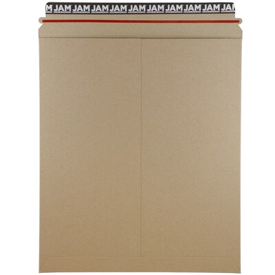 JAM Paper® Photo Mailer Stiff Envelopes, Self Adhesive Closure, 12.75 x 15, Brown Kraft Recycled, Sold Individually (8866645)