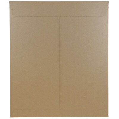 JAM Paper® Photo Mailer Stiff Envelopes, Self Adhesive Closure, 12.75 x 15, Brown Kraft Recycled, Sold Individually (8866645)