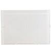 JAM Paper® 13 Pocket Expanding File, Letter Size, 9 x 13, Clear, Sold Individually (2163590)
