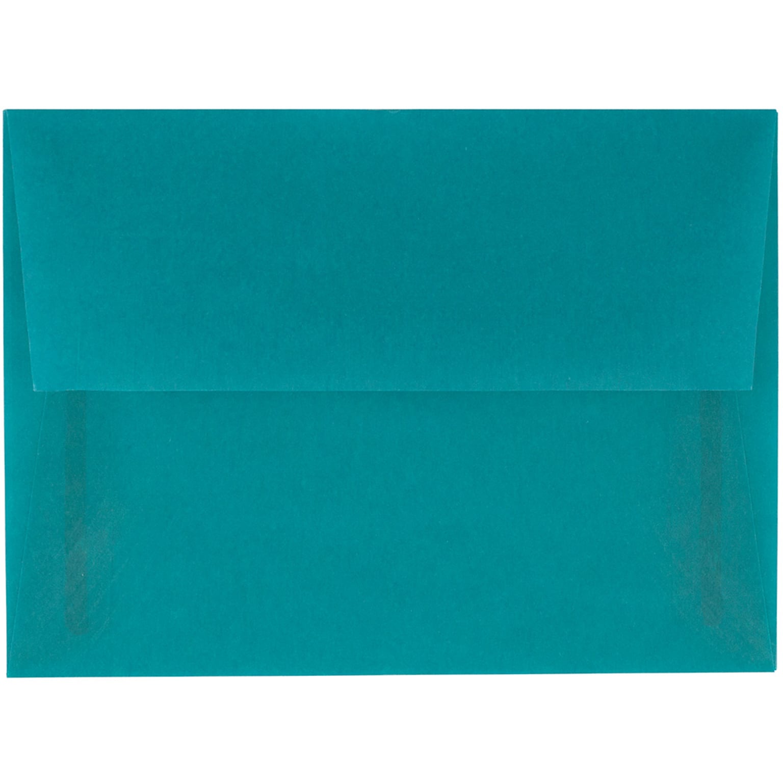 JAM Paper A6 Invitation Envelope, 4 3/4 x 6 1/2, Aqua Translucent, 25/Pack (PACV664)