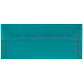 JAM Paper® #10 Business Envelopes, 4 1/8 x 9 1/2, Aqua Blue Translucent Vellum, 25/pack (PACV364A)