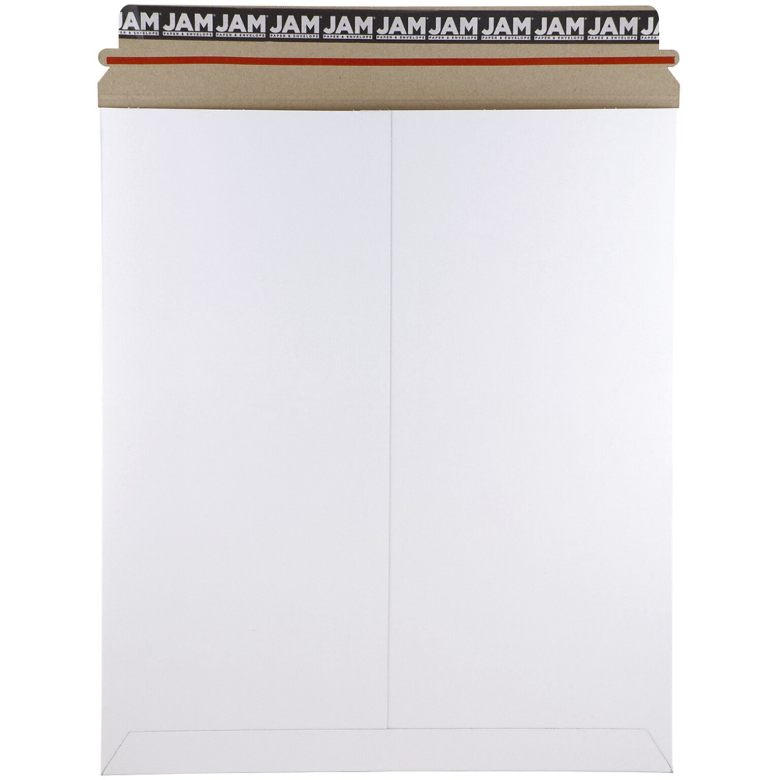 Jam Paper Stay-Flat Photo Mailer, 12.75 x 15, White, 6/Pack (4PSWB)