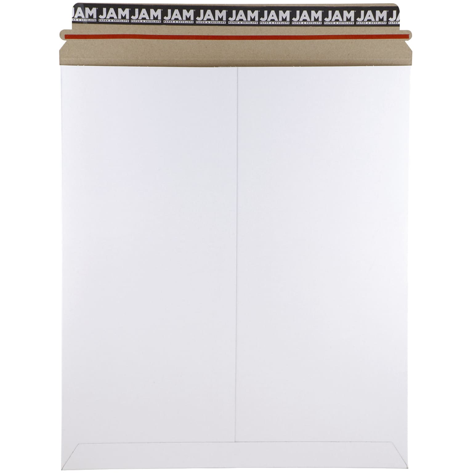 JAM Paper® Photo Mailer Stiff Envelopes with Self Adhesive Closure, 12.75 x 15, White, Sold Individually (4PSW)