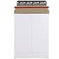 JAM Paper® Stay-Flat Photo Mailer Stiff Envelopes with Self-Adhesive Closure, 6 x 8, White, 6 Rigid Mailers/Pack (1PSWB)