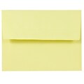 JAM Paper® A2 (4 3/8 x 5 3/4) Envelopes, Light Yellow, 25/Pack (23513013)