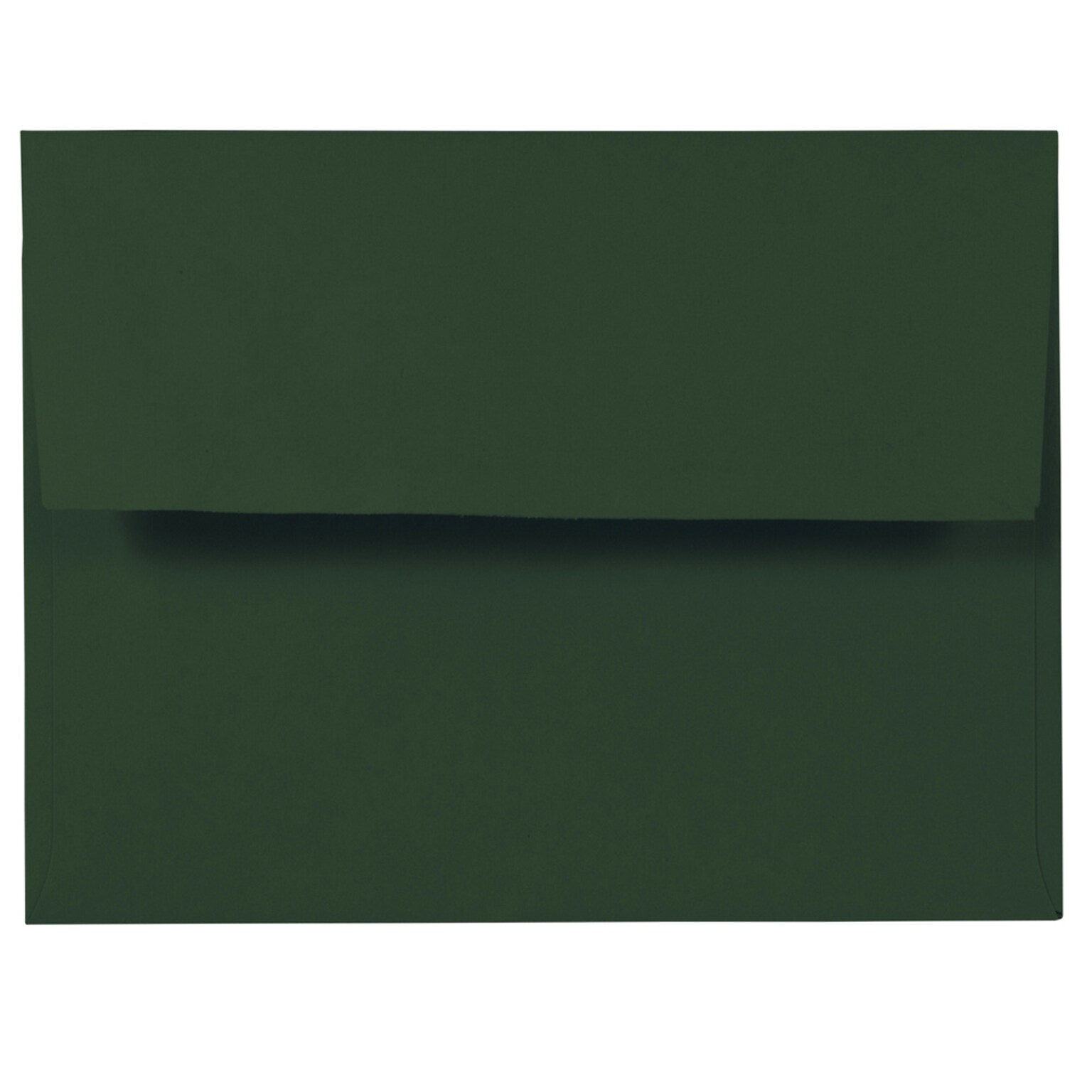 JAM Paper A2 Invitation Envelope, 4 3/8 x 5 3/4, Dark Green, 50/Pack (1512744I)