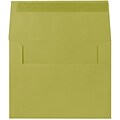 JAM Paper® A2 Invitation Envelopes, 4 3/8 x 5 3/4, Chartreuse Green, 50/pack