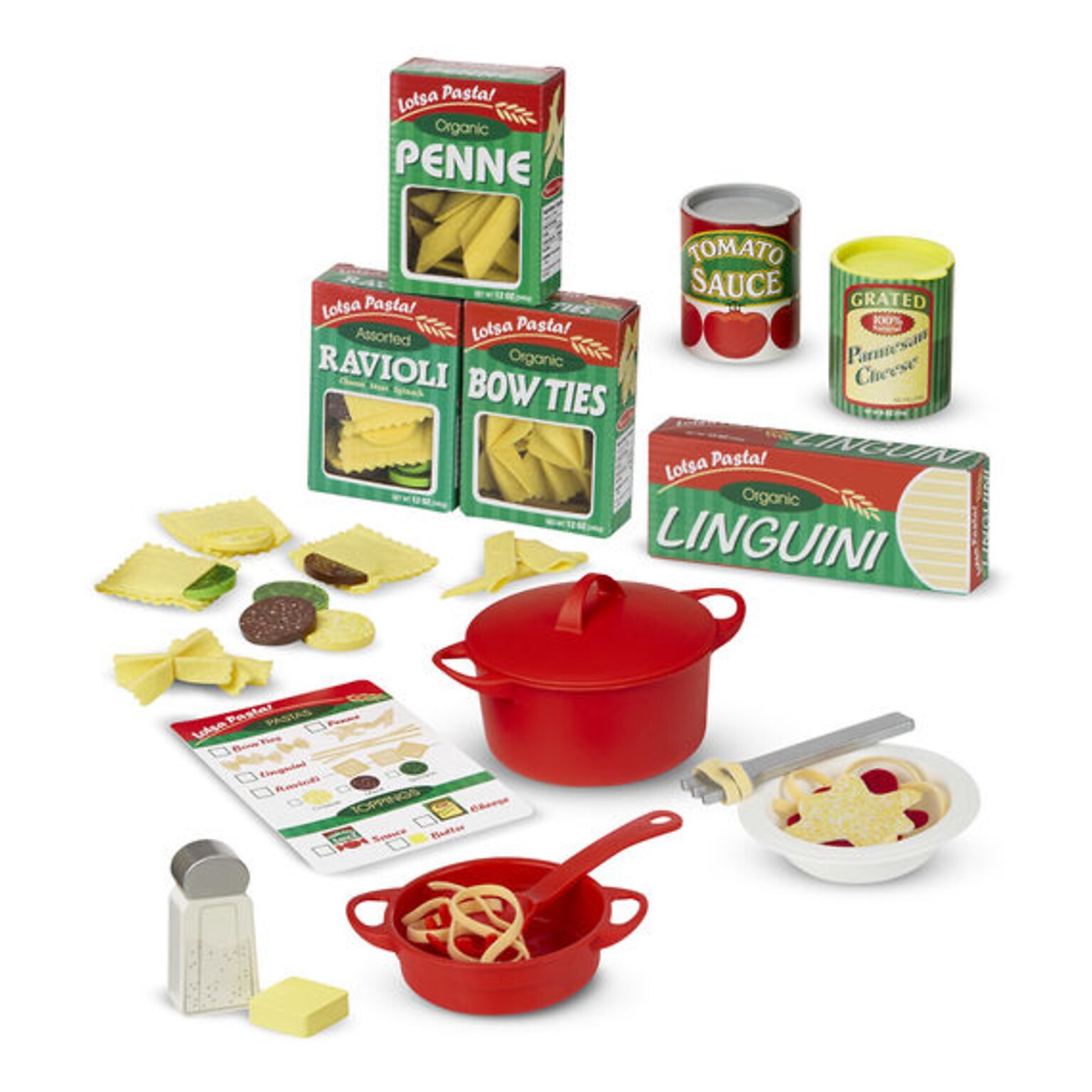 Melissa & Doug Prepare & Serve Pasta, 6 Pack (9361)