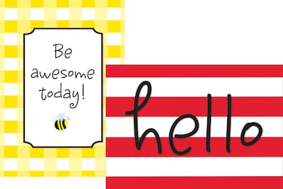 Barker Creek Poster Duet Set, Hello! Youre Awesome (BC1880)