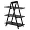 Winsome MDF A-Frame 3-Tier Shelf, Black