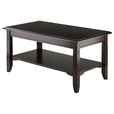 Winsome Nolan 18.03 x 37 x 21.02 Composite Wood Coffee Table, Cappuccino