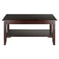 Winsome Nolan 18.03" x 37" x 21.02" Composite Wood Coffee Table, Cappuccino