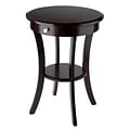 Winsome Sasha 27 x 20 x 20 Composite Wood Accent Table, Cappuccino