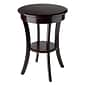 Winsome Sasha 27" x 20" x 20" Composite Wood Accent Table, Cappuccino