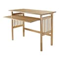 Winsome Solid Wood Folding Computer Desk, Natural