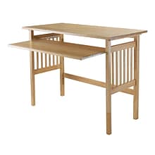 Winsome Solid Wood Folding Computer Desk, Natural