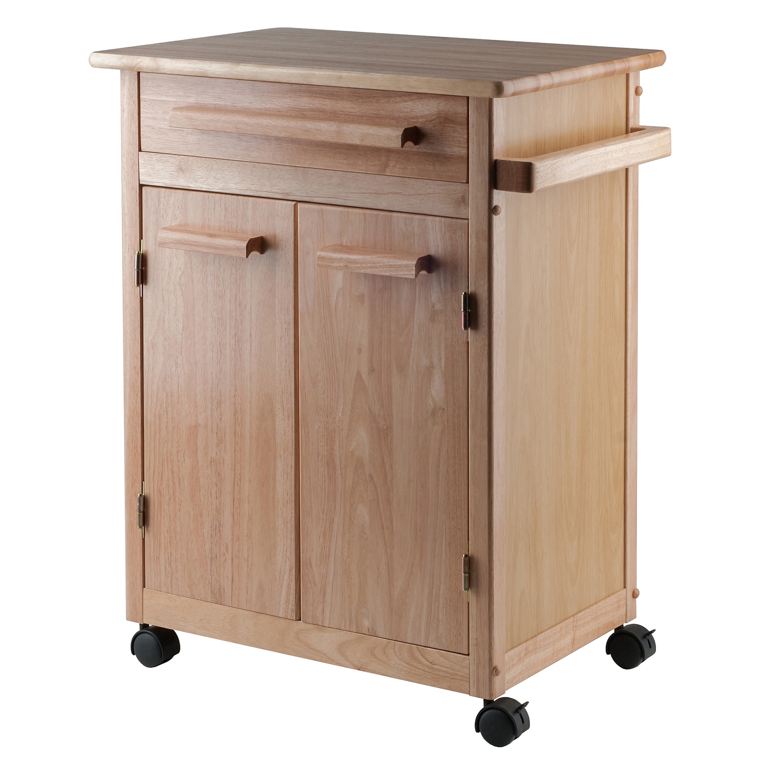 Winsome Wood Kitchen Cart, Natural, Single Drawer