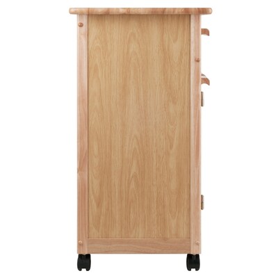 Winsome Wood Kitchen Cart, Natural, Single Drawer