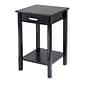 Winsome Liso Composite Wood End Table/Printer Table, Dark Espresso, 31.1"H x 20 1/2"W x 20 1/2"D