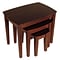 Winsome 21.9 x 26.8 x 18.7 Beech Wood Nesting Table, Brown, 3 Pieces (94327)