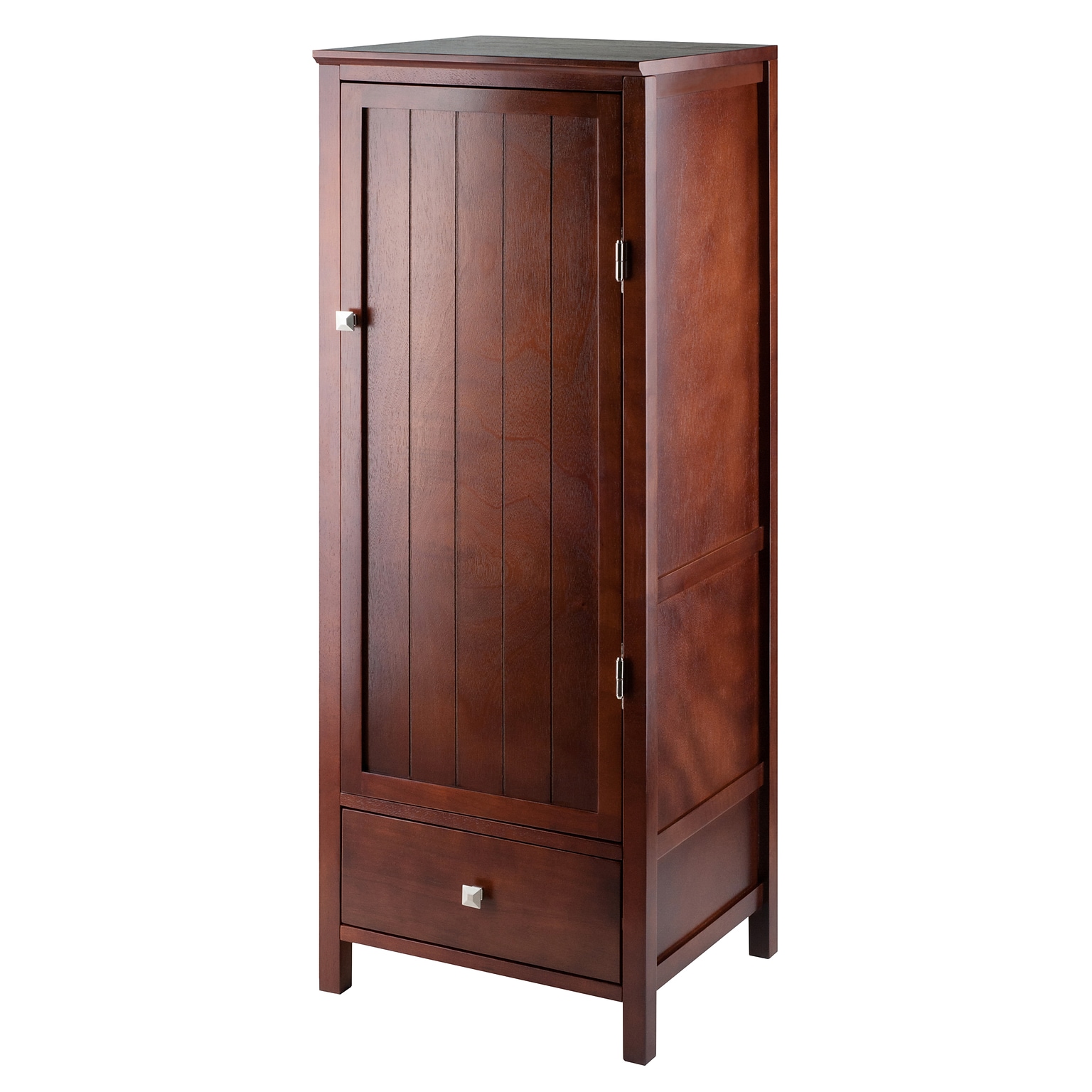 Winsome 94402 Pantry Cupboard with Door, Antique Walnut