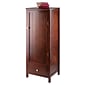 Winsome 94402 Pantry Cupboard with Door, Antique Walnut