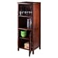 Winsome 94421 Pantry Cupboard with 2 Shelves, Antique Walnut