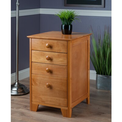 Winsome Studio Wood Filing Cabinet, Honey