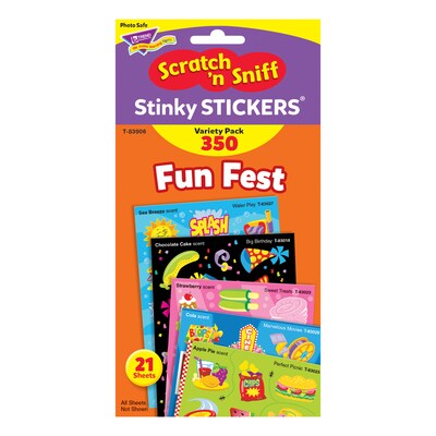 Trend® Stinky Stickers® Variety Packs, Fun Fest Scented