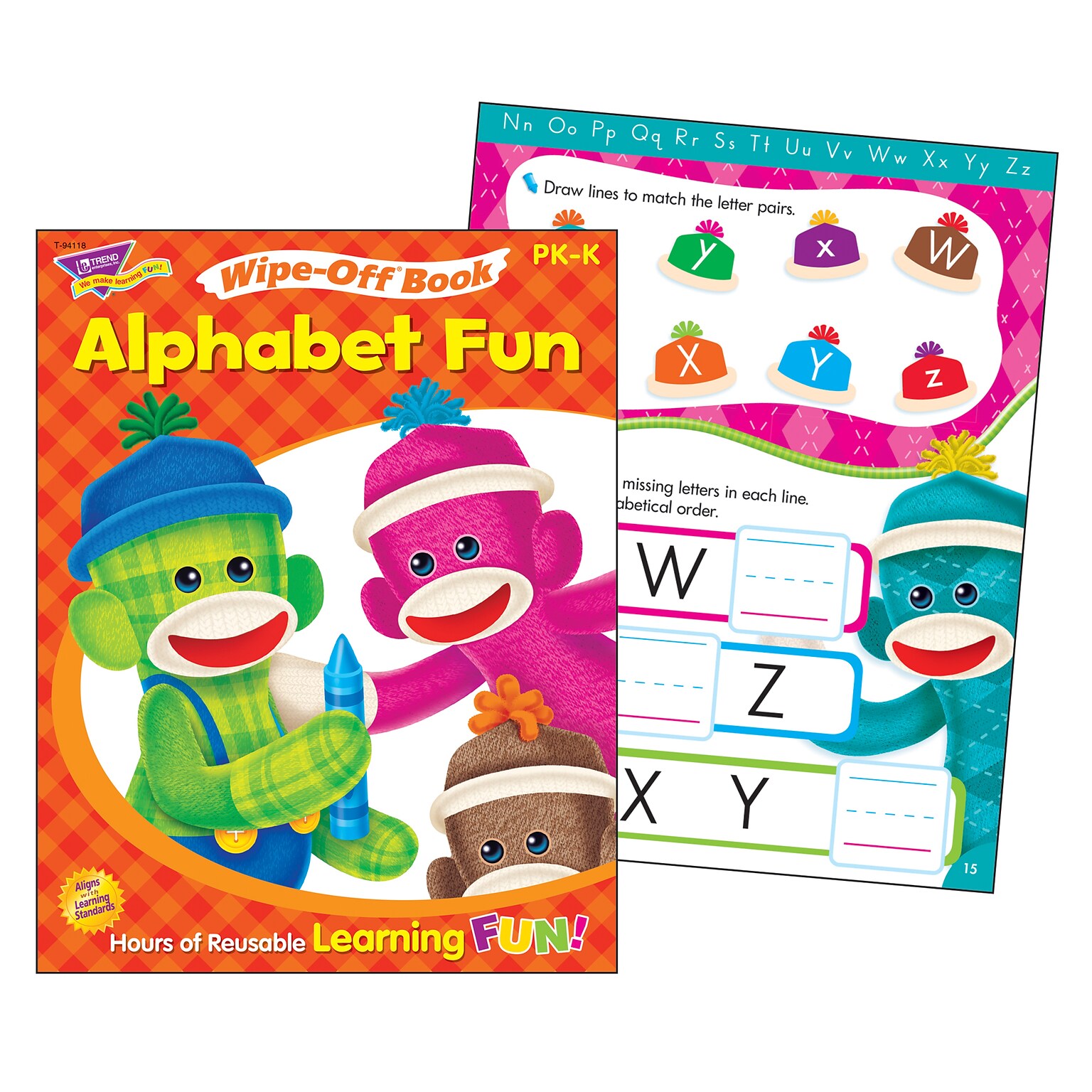 Trend® Wipe-Off® Book, Animal ABC