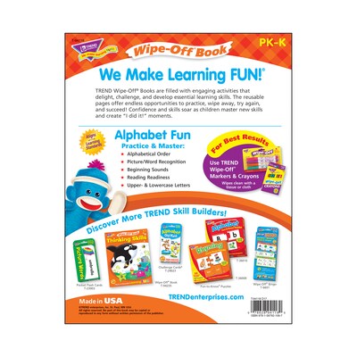 Trend® Wipe-Off® Book, Animal ABC