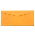 JAM Paper Open End #10 Business Envelope, 4 1/8 x 9 1/2, Orange, 50/Pack (80401I)