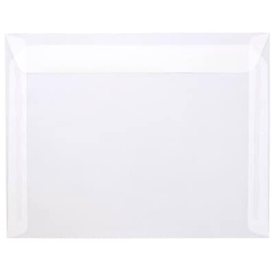 JAM Paper® 9 1/2 x 12 5/8 Booklet Envelopes, Clear Translucent Vellum, 25/Pack (2851377)