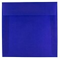 JAM Paper® 6.5 x 6.5 Square Envelopes, Purple Translucent Vellum, 250/box (PACV527H)