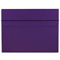 JAM Paper® Thick Portfolio Carrying Case with Elastic Band Closure, 10 x 13.25, Purple, Sold Individually (154528514)