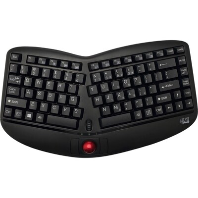Adesso Tru-Form Wireless Keyboard, Black (WKB-3150UB)