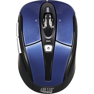 Adesso iMouse iMouseS60L Wireless Optical Mouse, Blue