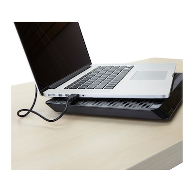 Mind Reader Laptop Cooling Pad, USB powered, Black (LCOOLPAD-BLK)