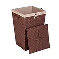 Honey Can Do Decorative Woven Hamper with Lid, Java Brown (HMP-02980)