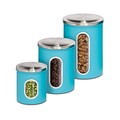 Honey Can Do Nested Kitchen Storage Canisters, Three Pieces, Blue (KCH-01312)
